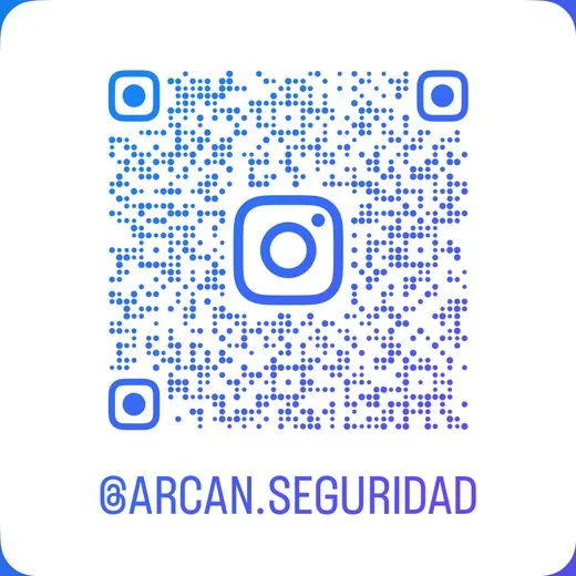Código QR del perfil de Instagram @arcan.seguridad